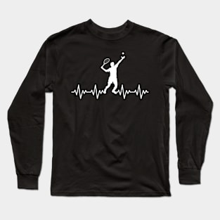 Heartbeat Tennis lover Long Sleeve T-Shirt